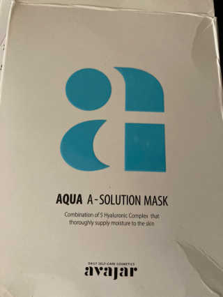 Avajar A-Solution 마스크 — 3.5점을 준 리뷰어가 2020년 10월 올린 사용 사진