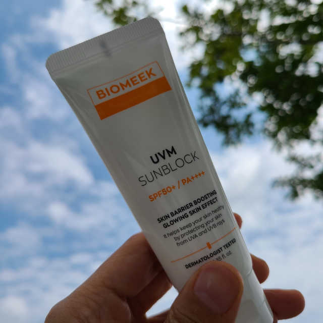 BIOMEEK UVM SUNBLOCK 리뷰 사진