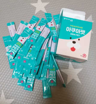 펫시랩 반려견용 액상 프리바이오틱스 아쿠아펫 — 3점을 준 리뷰어가 2020년 11월 올린 사용 사진