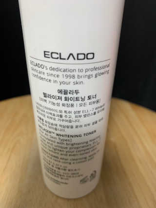 ECLADO 에끌라두 멜라이져 화이트닝 토너 — 4.5점을 준 리뷰어가 2020년 10월 올린 사용 사진