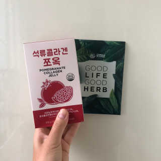조은약초 석류콜라겐 석류즙 석류쪼옥 젤리 스틱 15포 x 20g — 3.5점을 준 리뷰어가 2020년 9월 올린 사용 사진