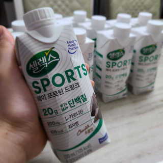 셀렉스스포츠 셀렉스 스포츠 드링크 초콜릿 _ 330ml x 12팩 — 5점을 준 리뷰어가 2020년 11월 올린 사용 사진