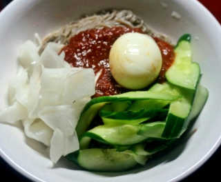 [해주냉면] 신천맛집 매운 비빔냉면 2인분 + 무절임 — 5점을 준 리뷰어가 2020년 5월 올린 사용 사진