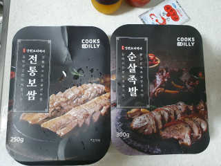 쿡스딜리 순살족발+전통보쌈+마늘소스+무김치 — 5점을 준 리뷰어가 2020년 6월 올린 사용 사진