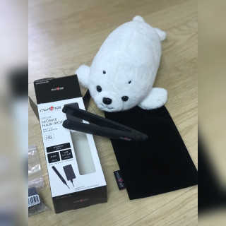 모즈헤어 휴대용 미니 고데기 — 4.5점을 준 리뷰어가 2020년 11월 올린 사용 사진