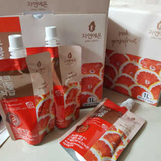 자연에온 핑크 자몽 착즙 100mL 10개입 2BOX — 5점을 준 리뷰어가 2020년 11월 올린 사용 사진