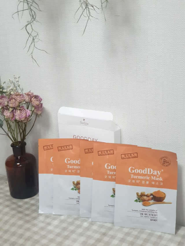GoodDay 강황 마스크 리뷰 사진
