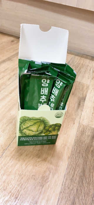 조은약초 국산 양배추즙 양배추 브로콜리 젤리 15포 x 1박스 — 5점을 준 리뷰어가 2020년 9월 올린 사용 사진