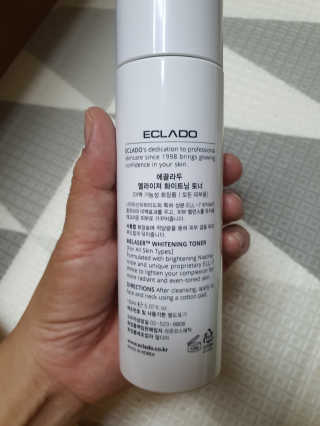 ECLADO 에끌라두 멜라이져 화이트닝 토너 — 5점을 준 리뷰어가 2020년 9월 올린 사용 사진