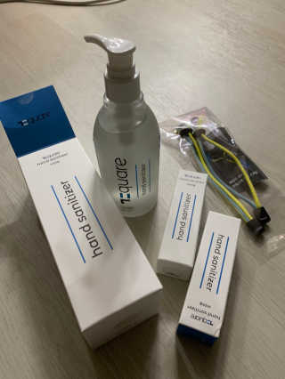 온가족 위생습관, 72스퀘어 손소독제 300ml+30mlx2 구성 — 5점을 준 리뷰어가 2020년 10월 올린 사용 사진