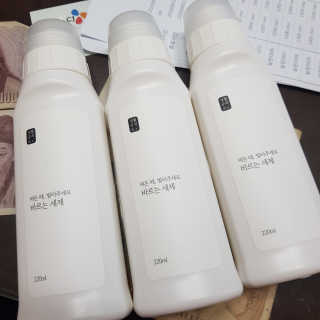 [생활공작소] 바르는 세제 220ml x 3입 — 5점을 준 리뷰어가 2020년 9월 올린 사용 사진