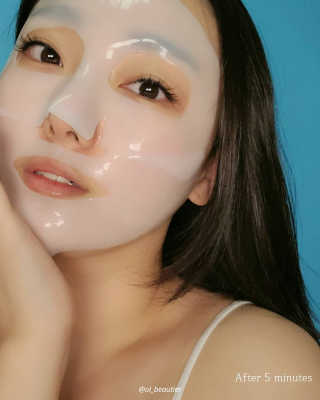 101스킨 영앤리치 하이드로겔 마스크팩 — 5점을 준 리뷰어가 2020년 12월 올린 사용 사진