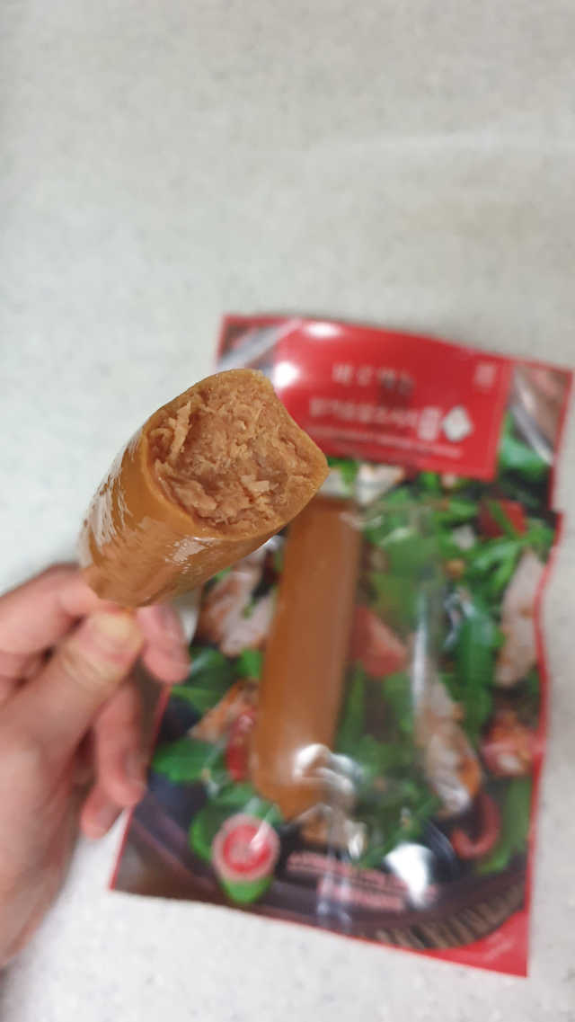 [아침몰] 바로 먹는 실온보관 닭가슴살 소시지 큐브 5팩 리뷰 사진