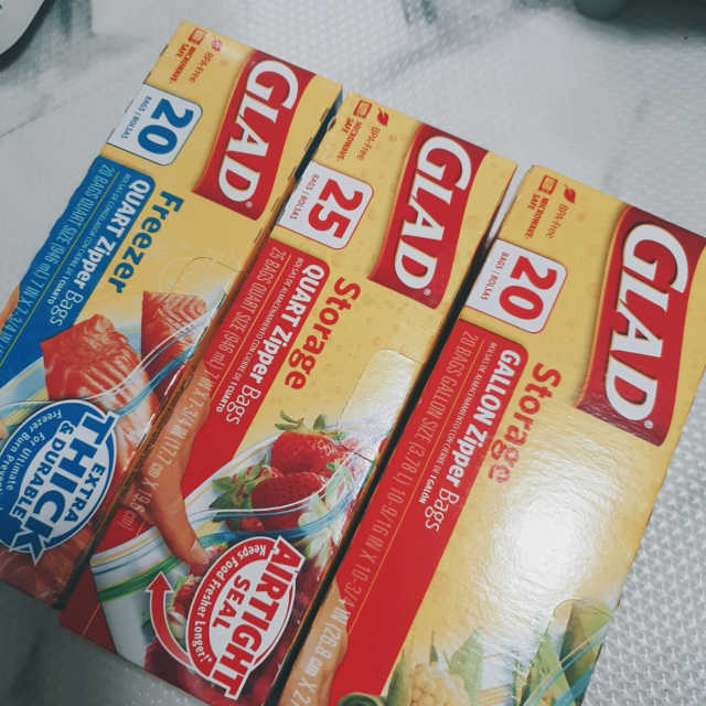 글래드 지퍼백 냉장형 중형,대형 + 냉동형 중형 리뷰 사진