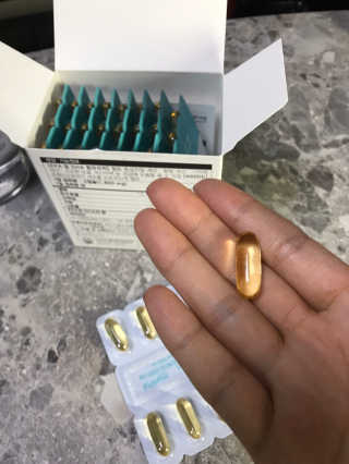 JW중외제약 마이코드 알티지 오메가3 1000 mg — 5점을 준 리뷰어가 2020년 8월 올린 사용 사진