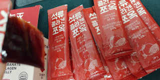 조은약초 석류콜라겐 석류즙 석류쪼옥 젤리 스틱 15포 x 20g — 5점을 준 리뷰어가 2020년 7월 올린 사용 사진