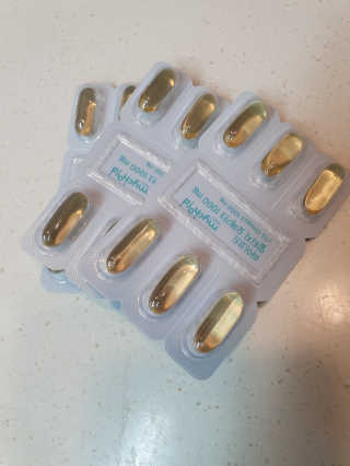 JW중외제약 마이코드 알티지 오메가3 1000 mg — 5점을 준 리뷰어가 2020년 7월 올린 사용 사진