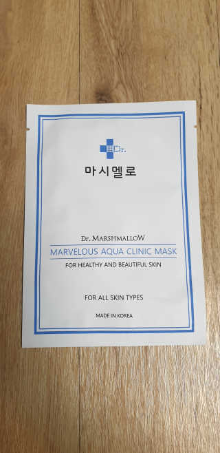 닥터마시멜로 닥터마스멜로 마블러스 아쿠아 클리닉 마스크 — 5점을 준 리뷰어가 2020년 10월 올린 사용 사진
