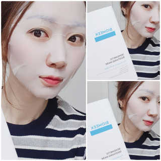 바이오믹 BIOMEEK SENSIMETIC SOOTHING MASK.S — 5점을 준 리뷰어가 2020년 7월 올린 사용 사진