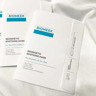 바이오믹 BIOMEEK SENSIMETIC SOOTHING MASK.S — 4점을 준 리뷰어가 2020년 7월 올린 사용 사진