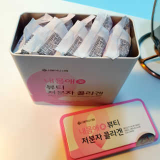 서울약사신협_내몸애뷰티저분자콜라겐_2.5g 50포 — 5점을 준 리뷰어가 2020년 4월 올린 사용 사진