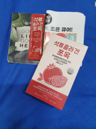 조은약초 석류콜라겐 석류즙 석류쪼옥 젤리 스틱 15포 x 20g — 5점을 준 리뷰어가 2020년 8월 올린 사용 사진