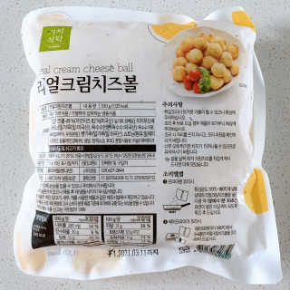 가치식탁 리얼치즈스틱, 리얼크림치즈볼 — 5점을 준 리뷰어가 2020년 7월 올린 사용 사진