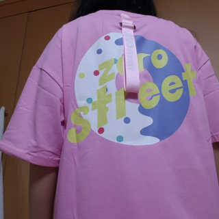 제로스트릿 ZERO STREET - BACK DONUT T-SHIRT 7 COLOR — 5점을 준 리뷰어가 2020년 7월 올린 사용 사진