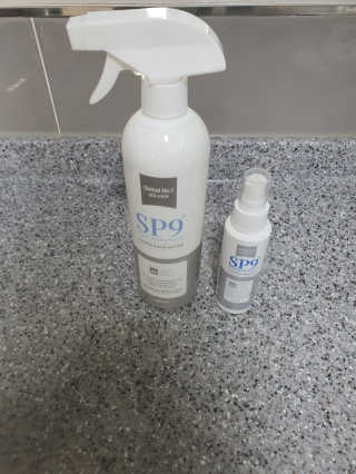 SP9 스프레이형 프리미엄 살균소독제 500ml+100ml — 5점을 준 리뷰어가 2020년 11월 올린 사용 사진
