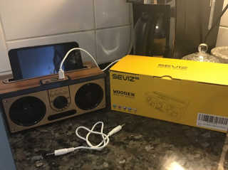 SEVIZ RETRO20W 레트로 블루투스 스피커 — 5점을 준 리뷰어가 2020년 6월 올린 사용 사진
