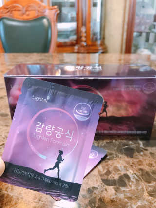 [감량공식] 다이어트 건강기능식품 신규 캠페인 — 5점을 준 리뷰어가 2020년 4월 올린 사용 사진