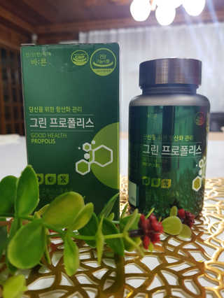 건강한약속 바른 바른 그린 프로폴리스 츄어블 — 5점을 준 리뷰어가 2020년 8월 올린 사용 사진