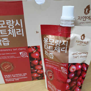 자연에온 몽모랑시 타트체리 착즙 100mL 10개입 2BOX — 5점을 준 리뷰어가 2020년 10월 올린 사용 사진
