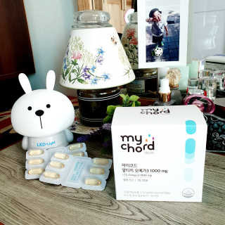 JW중외제약 마이코드 알티지 오메가3 1000 mg — 5점을 준 리뷰어가 2020년 9월 올린 사용 사진