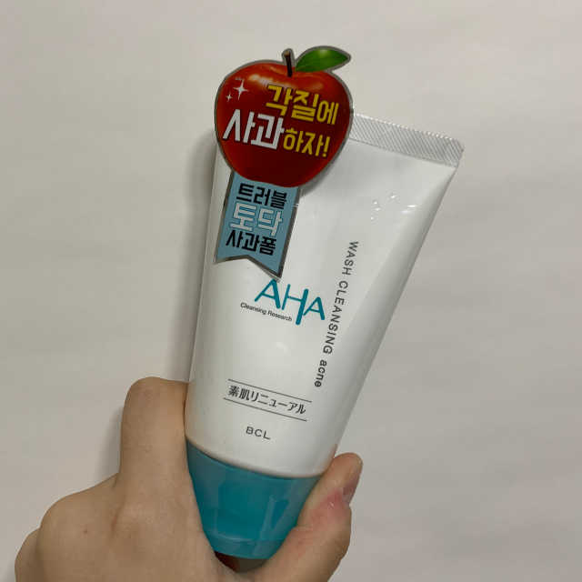 BCL AHA 광채케어 클렌징폼  아크네 120g 리뷰 사진