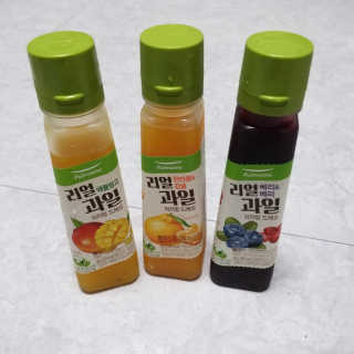 [풀무원] 리얼 과일  저지방 드레싱 240g 3종 — 4점을 준 리뷰어가 2020년 8월 올린 사용 사진