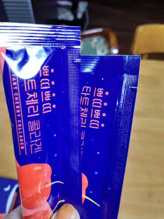서울약사신협_쁘띠쁘띠타트체리콜라겐_20g x 14포 — 3.5점을 준 리뷰어가 2020년 11월 올린 사용 사진