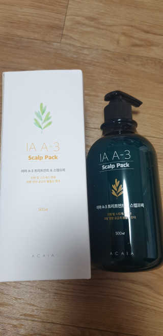 아카이아 이아 A3 헤어스캘프팩 500ml — 5점을 준 리뷰어가 2020년 6월 올린 사용 사진