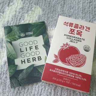 조은약초 석류콜라겐 석류즙 석류쪼옥 젤리 스틱 15포 x 20g — 5점을 준 리뷰어가 2020년 8월 올린 사용 사진