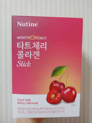 뉴틴 타트체리 콜라겐 스틱 20g X 30포 — 5점을 준 리뷰어가 2020년 8월 올린 사용 사진