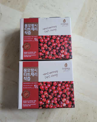 자연에온 몽모랑시 타트체리 착즙 100mL 10개입 2BOX — 5점을 준 리뷰어가 2020년 10월 올린 사용 사진