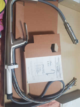DS670SN 두진바스 하모니프리미엄 싱크대 수전 사틴니켈 — 5점을 준 리뷰어가 2020년 11월 올린 사용 사진