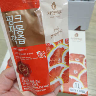 자연에온 핑크 자몽 착즙 100mL 10개입 2BOX — 5점을 준 리뷰어가 2020년 11월 올린 사용 사진