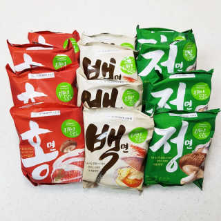 [풀무원] 자연은맛있다 정면, 백면, 홍면  세트 — 5점을 준 리뷰어가 2020년 9월 올린 사용 사진