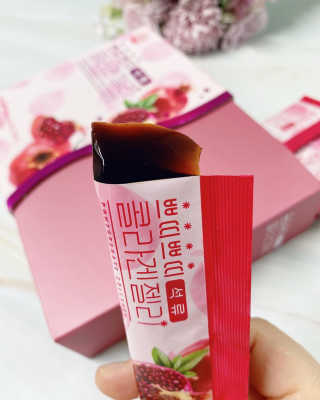 헬스업_쁘띠쁘띠석류콜라겐젤리_20g x 14포 — 4.5점을 준 리뷰어가 2020년 10월 올린 사용 사진
