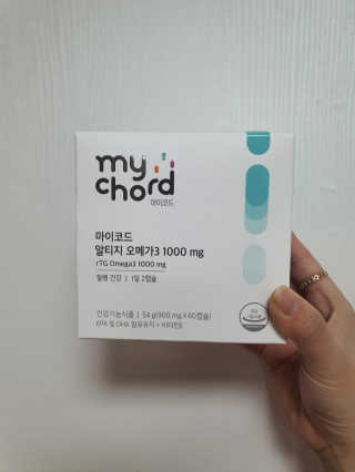 JW중외제약 마이코드 알티지 오메가3 1000 mg — 5점을 준 리뷰어가 2020년 10월 올린 사용 사진