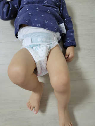 오브맘 밤 프리미엄 아기 기저귀 팬티형 밴드형 — 5점을 준 리뷰어가 2020년 12월 올린 사용 사진