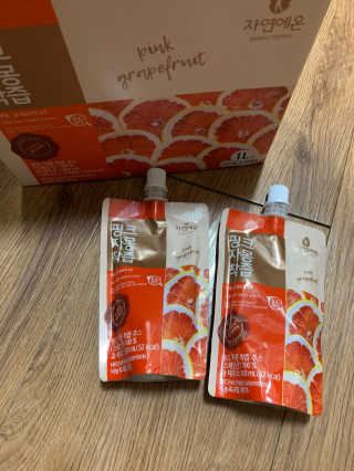 자연에온 핑크 자몽 착즙 100mL 10개입 2BOX — 4.5점을 준 리뷰어가 2020년 11월 올린 사용 사진
