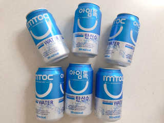 일화 아임톡 탄산수 355ml X 24캔 — 5점을 준 리뷰어가 2020년 4월 올린 사용 사진