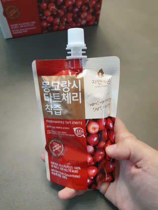 자연에온 몽모랑시 타트체리 착즙 100mL 10개입 2BOX — 5점을 준 리뷰어가 2020년 11월 올린 사용 사진